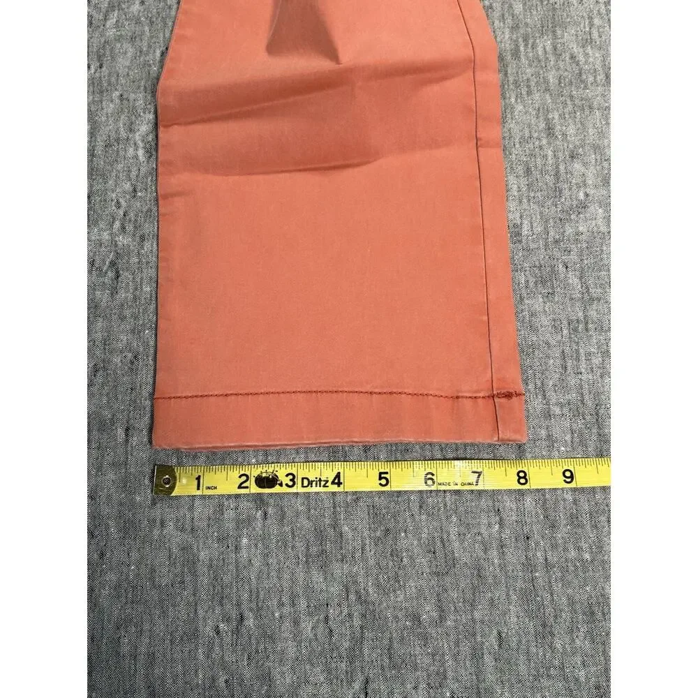Tommy Bahama Boracay Pants Mens 35x32 Coral Orange Stretch Beachy Resort Wear